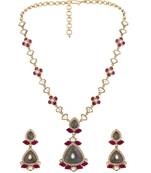 Multicolor gold plated necklace-sets