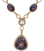 Multicolor gold plated necklace-sets