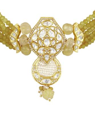 Yellow gold plated necklace-sets 1