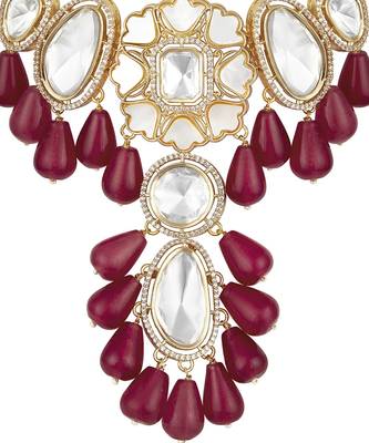 Red gold plated necklace-sets 1