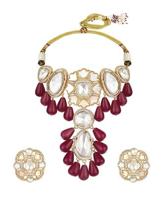 Red gold plated necklace-sets 3