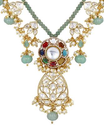 Multicolor gold plated necklace-sets 4