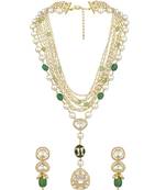 Beige gold plated necklace-sets