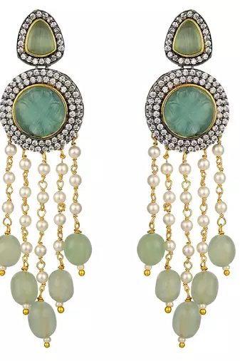 Turquoise gold plated necklace-sets