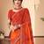 Orange maroon bandhani chiffon traditional dual shaded saree with blouse
