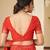 Orange maroon bandhani chiffon traditional dual shaded saree with blouse