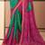 Magenta green bandhani chiffon traditional dual shaded saree with blouse
