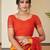 Maroon bandhani chiffon traditional dual shaded saree with blouse