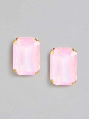 rhodium plated light multi color crystal ad gemstone-studded jewelry set 4