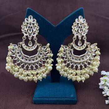 Sabyasachi kundan chandbali traditional earrings , bridal earrings/sabyasachi earrings/kundan meena indian earrings 2