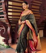 silk blend sarees with blouse