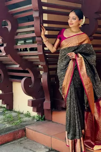silk blend sarees with blouse
