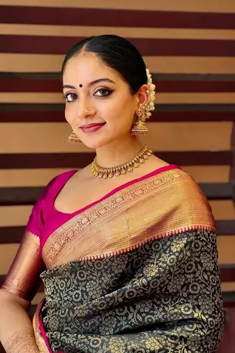 silk blend sarees with blouse