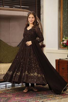 BLACK GEORGETT PARTY WEAR SALWAR SUIT 3