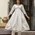 Trendmalls Off-White Chanderi Floral Embroidery Salwar Suit Kurta Pant with Dupatta Set