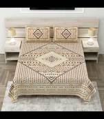 Golden infinite prosperity pure cotton king size bedsheet