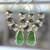 Enamel bead hoop earring