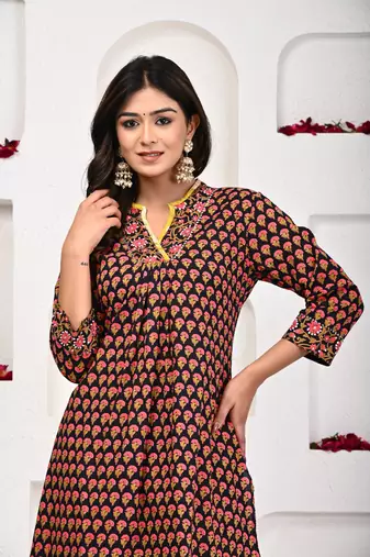 Beauty of brown kurta set for women