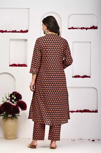 Beauty of brown kurta set for women