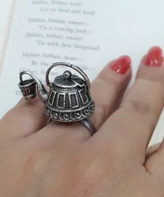 Indian german silver ring 3