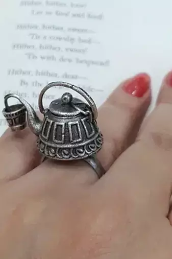 Indian german silver ring
