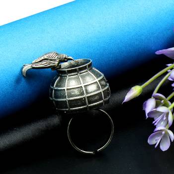 Indian german silver ring 2