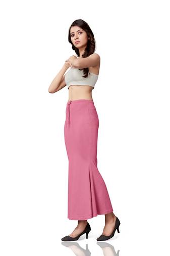 Stretchy polyetster  saree shapewear petticoat for women
