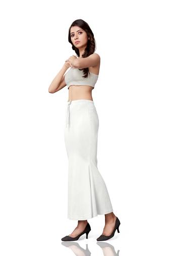 Stretchy polyetster  saree shapewear petticoat for women