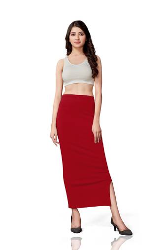 Stretchy polyetster  saree shapewear petticoat for women