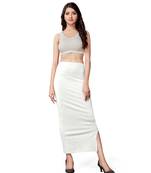 Stretchy polyetster  saree shapewear petticoat for women