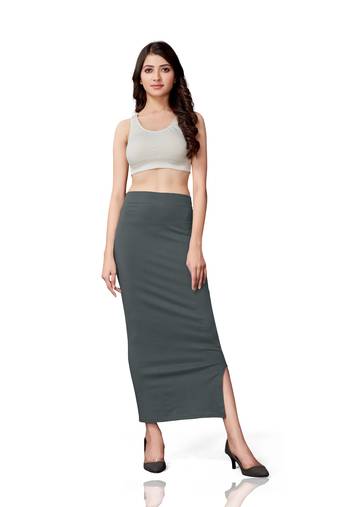 Stretchy polyetster  saree shapewear petticoat for women