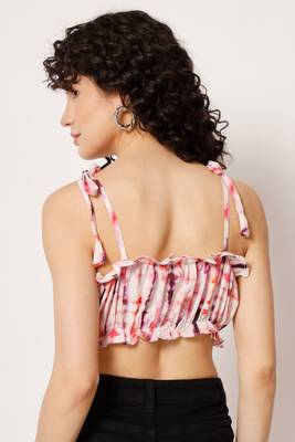 Beach wear no sleeve tie with dye  white top 2