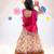 White Kutch work embroidered lehenga choli set with dupatta 