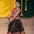 Banjara india girls kutch work embroidered lehenga choli set with dupatta (rcc-rjs) - black