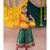 Green kutch work embroidegreen lehenga choli set with dupatta