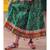Green kutch work embroidegreen lehenga choli set with dupatta