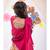 White Kutch work embroidered lehenga choli set with dupatta 