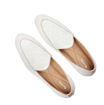 Tanny shoes men's jacquard material white ethnic shoe for bridal casual party 1