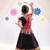 Banjara india girls kutch work embroidered lehenga choli set with dupatta (cc1-wild) - black