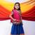 Banjara india girls kutch work embroideblue lehenga choli set with dupatta (cc1-wild) - blue