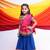 Banjara india girls kutch work embroideblue lehenga choli set with dupatta (cc1-wild) - blue