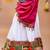 Banjara india girls kutch work embroidered lehenga choli set with dupatta (cc1-wild) - white