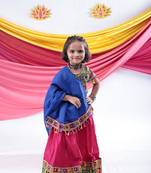 Banjara india girls kutch work embroidegreen lehenga choli set with dupatta (cc1-wild) - pink