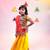 Banjara india girls kutch work embroideyellow lehenga choli set with dupatta (cc1-wild) - yellow