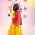 Banjara india girls kutch work embroideyellow lehenga choli set with dupatta (cc1-wild) - yellow