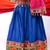 Banjara india girls kutch work embroideblue lehenga choli set with dupatta (cc1-wild) - blue