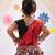 Banjara india girls kutch work embroidered lehenga choli set with dupatta (cc1-wild) - black