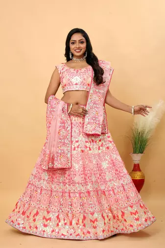 Designer Bollywood Style Wedding Wear Lehenga Choli