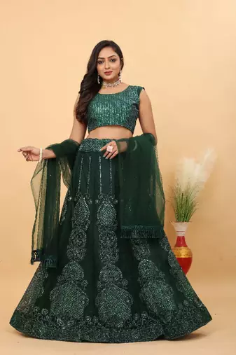 Designer Bollywood Style Wedding Wear Lehenga Choli