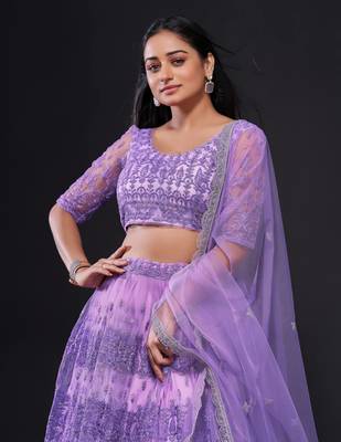 Designer Bollywood Style Wedding Wear Lehenga Choli 3
